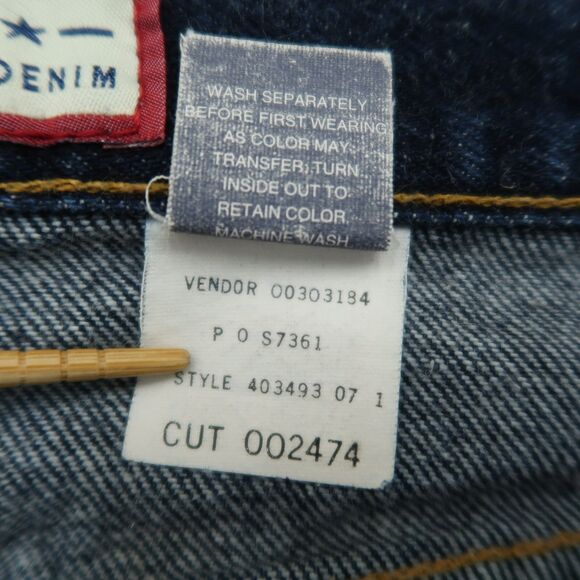 Vintage Old Navy Jeans Womens Size 8 Blue Starlite Mid Rise Straight Button Fly - Picture 9 of 16